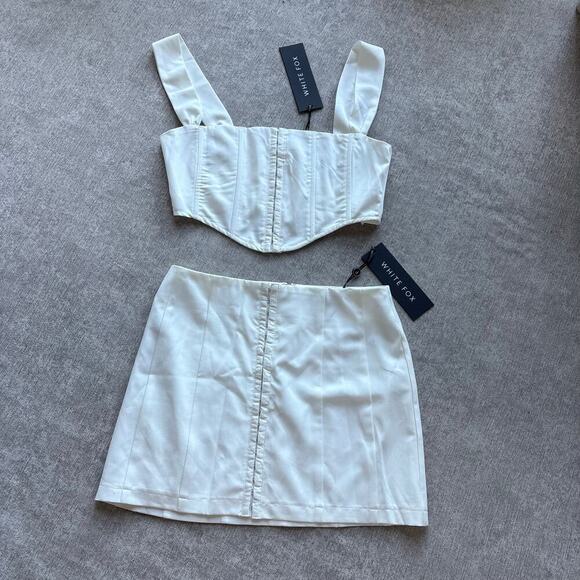 White Fox Dresses & Skirts - NWT White Fox White Corset Set Dress
